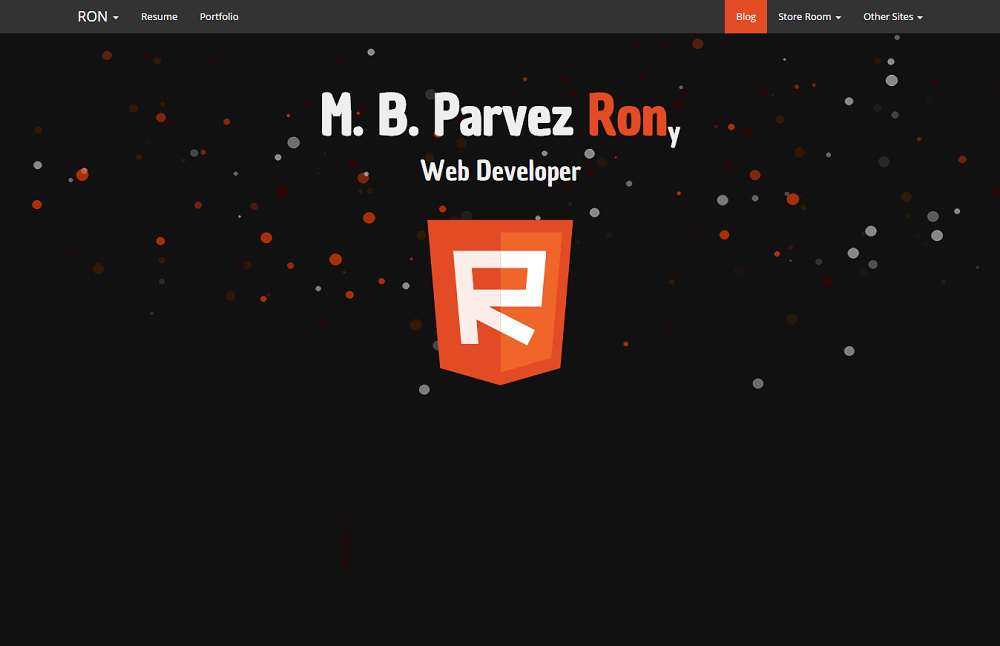 M. B. Parvez Rony – Bangladeshi Web Designer and Developer